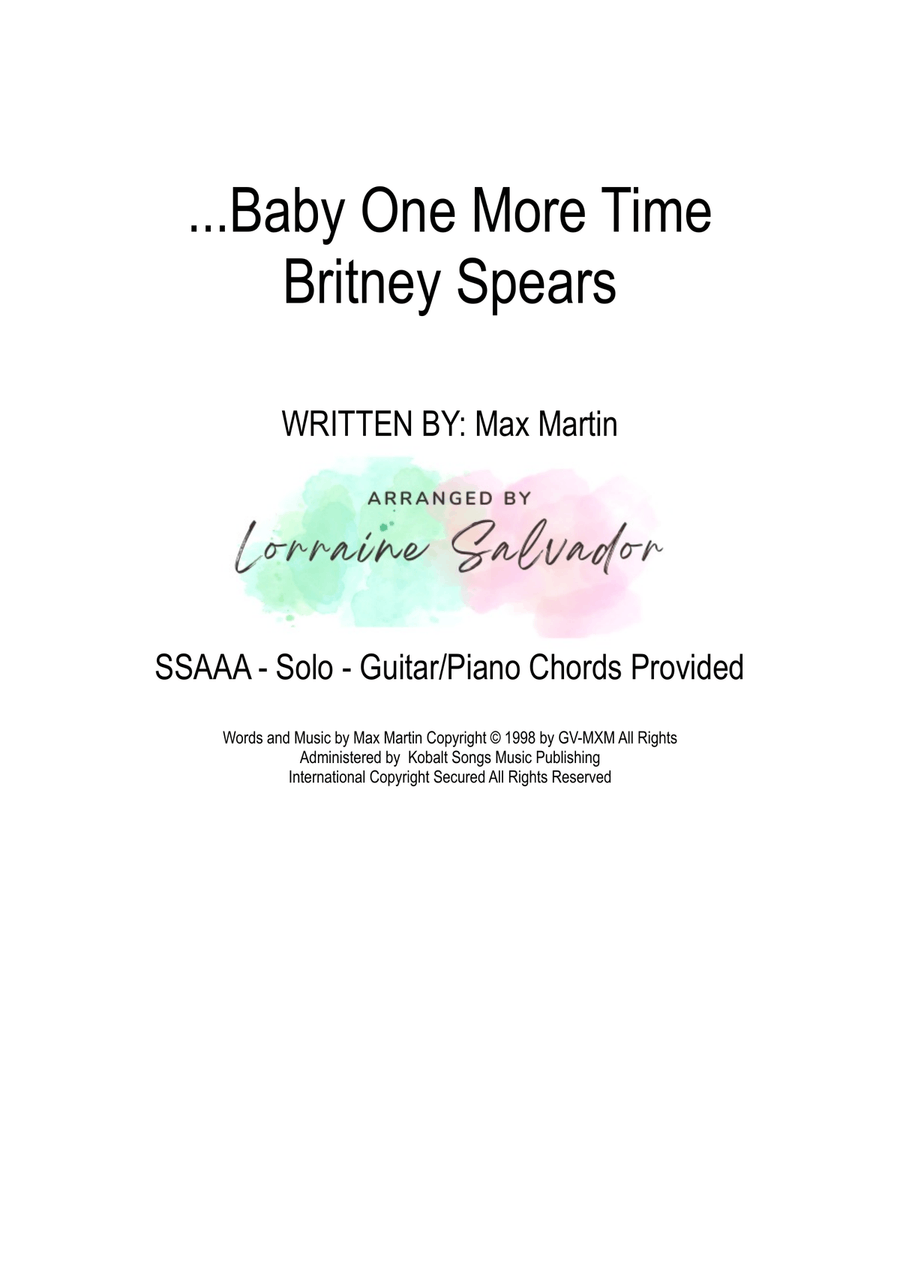 ...baby One More Time ...baby One More Time SSAA scores gallery preview page 1