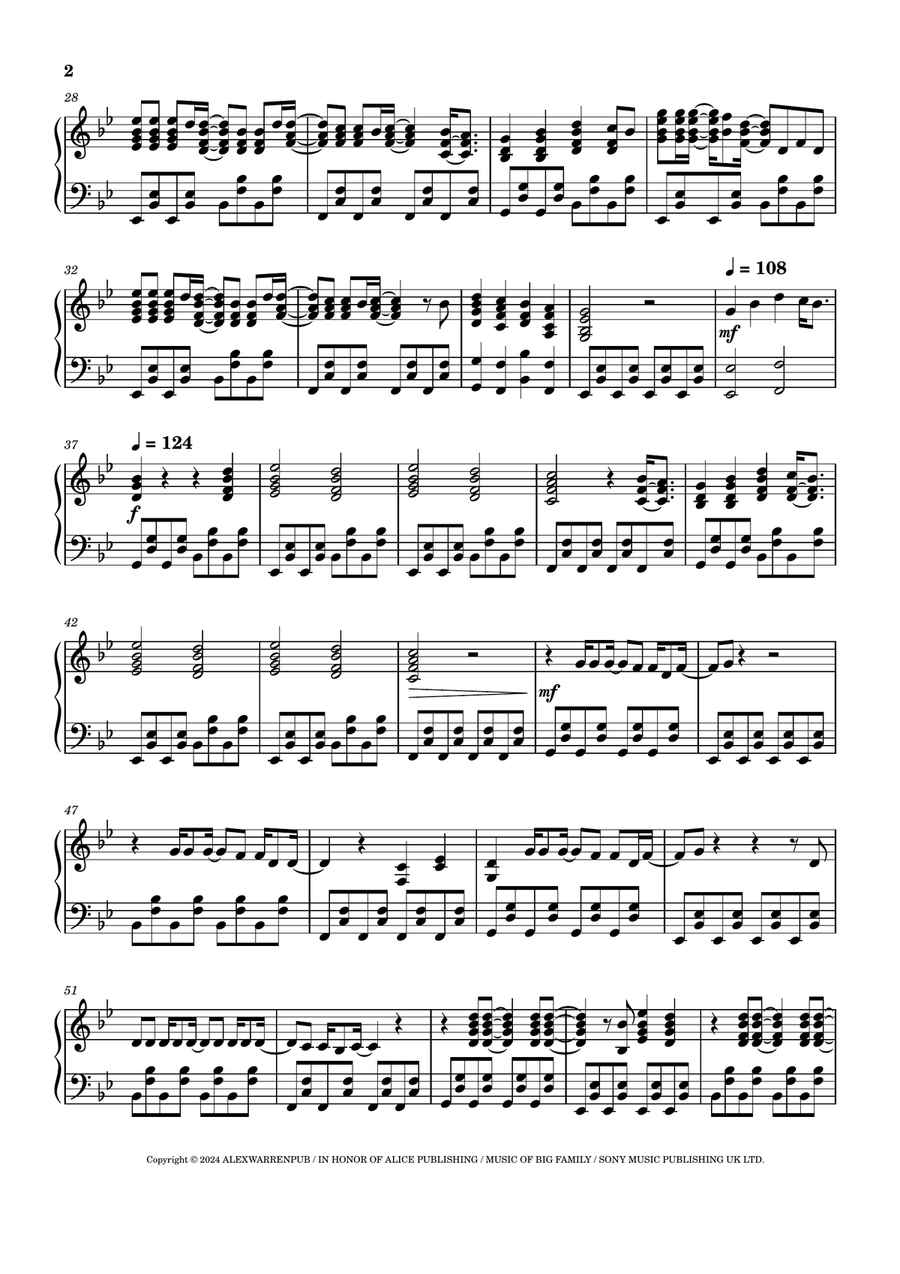 Carry You Home Carry You Home Piano Solo scores gallery preview page 2