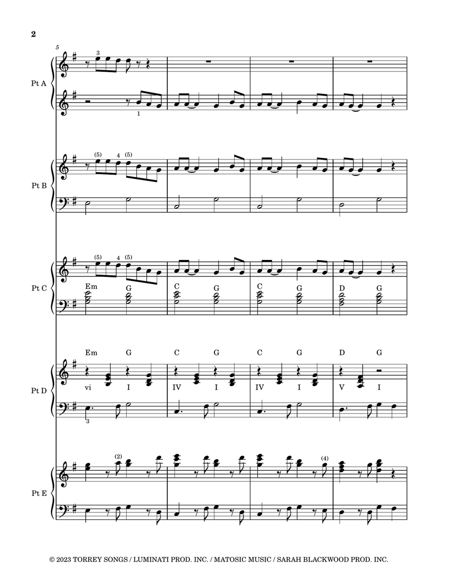 My Stupid Heart Small Ensemble scores gallery preview page 3