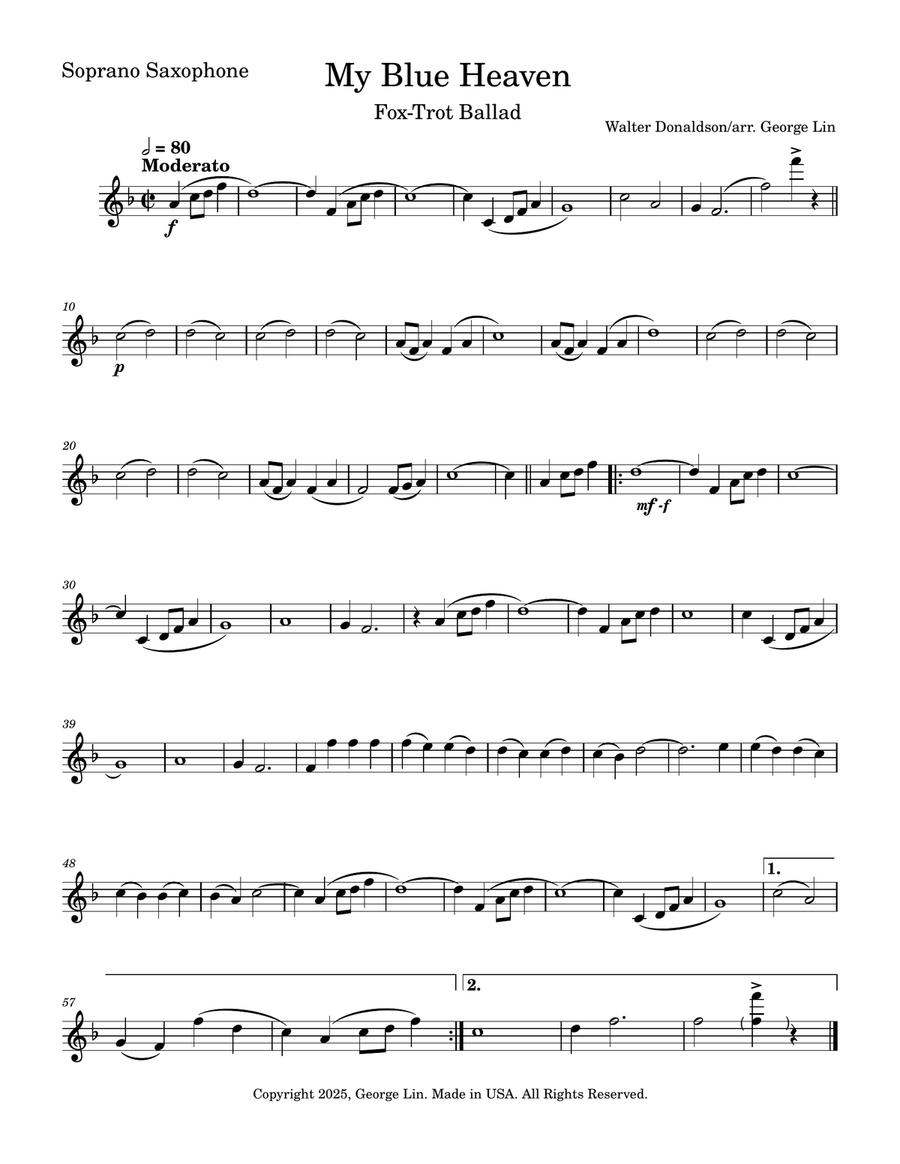 My Blue Heaven My Blue Heaven Woodwind Ensemble scores gallery preview page 6
