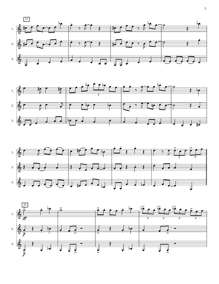 Blue-Eyed Billy-Bob Brown Blues Small Ensemble scores gallery preview page 2