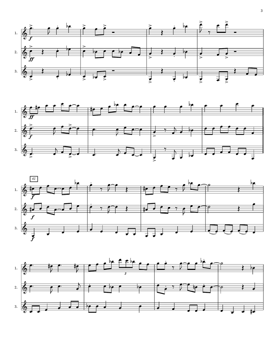 Blue-Eyed Billy-Bob Brown Blues Small Ensemble scores gallery preview page 3