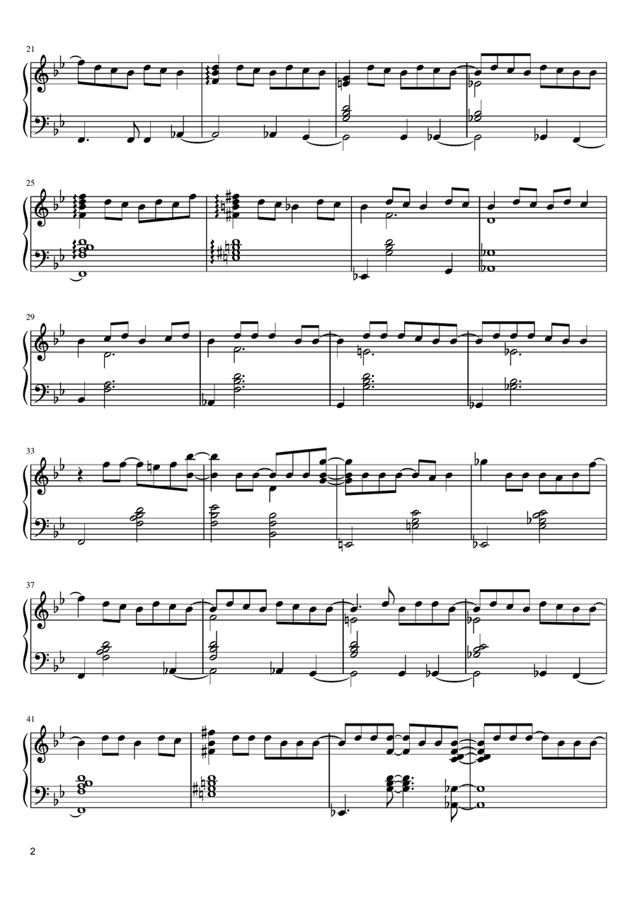 Águas De Março (Waters Of March) Piano Solo scores gallery preview page 2