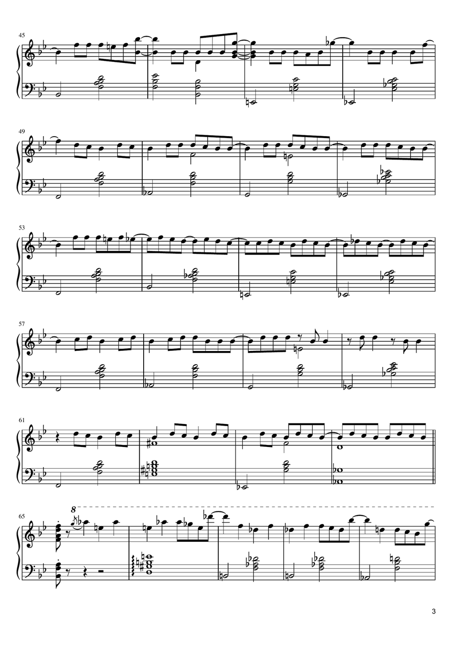 Águas De Março (Waters Of March) Piano Solo scores gallery preview page 3