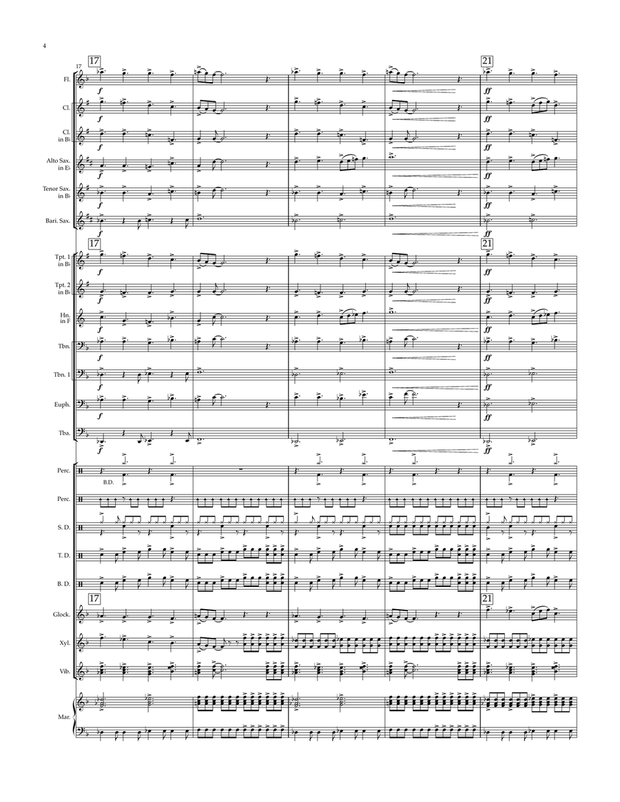 Sail On Sailor Sail On Sailor Marching Band scores gallery preview page 4