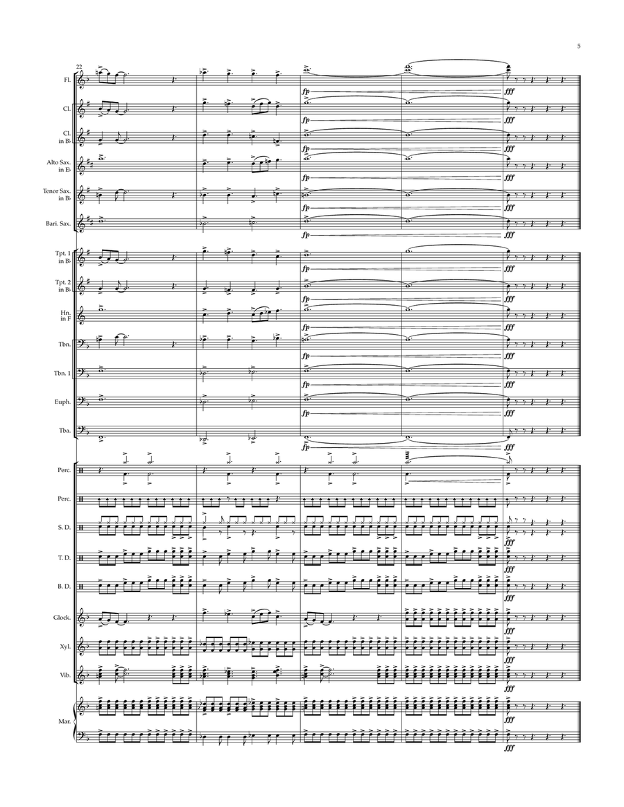 Sail On Sailor Sail On Sailor Marching Band scores gallery preview page 5
