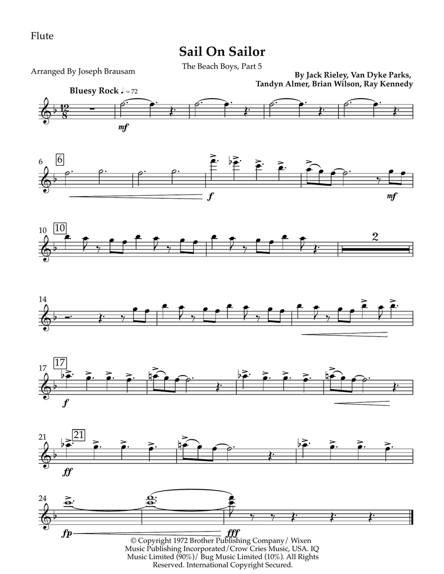 Sail On Sailor Sail On Sailor Marching Band scores gallery preview page 6