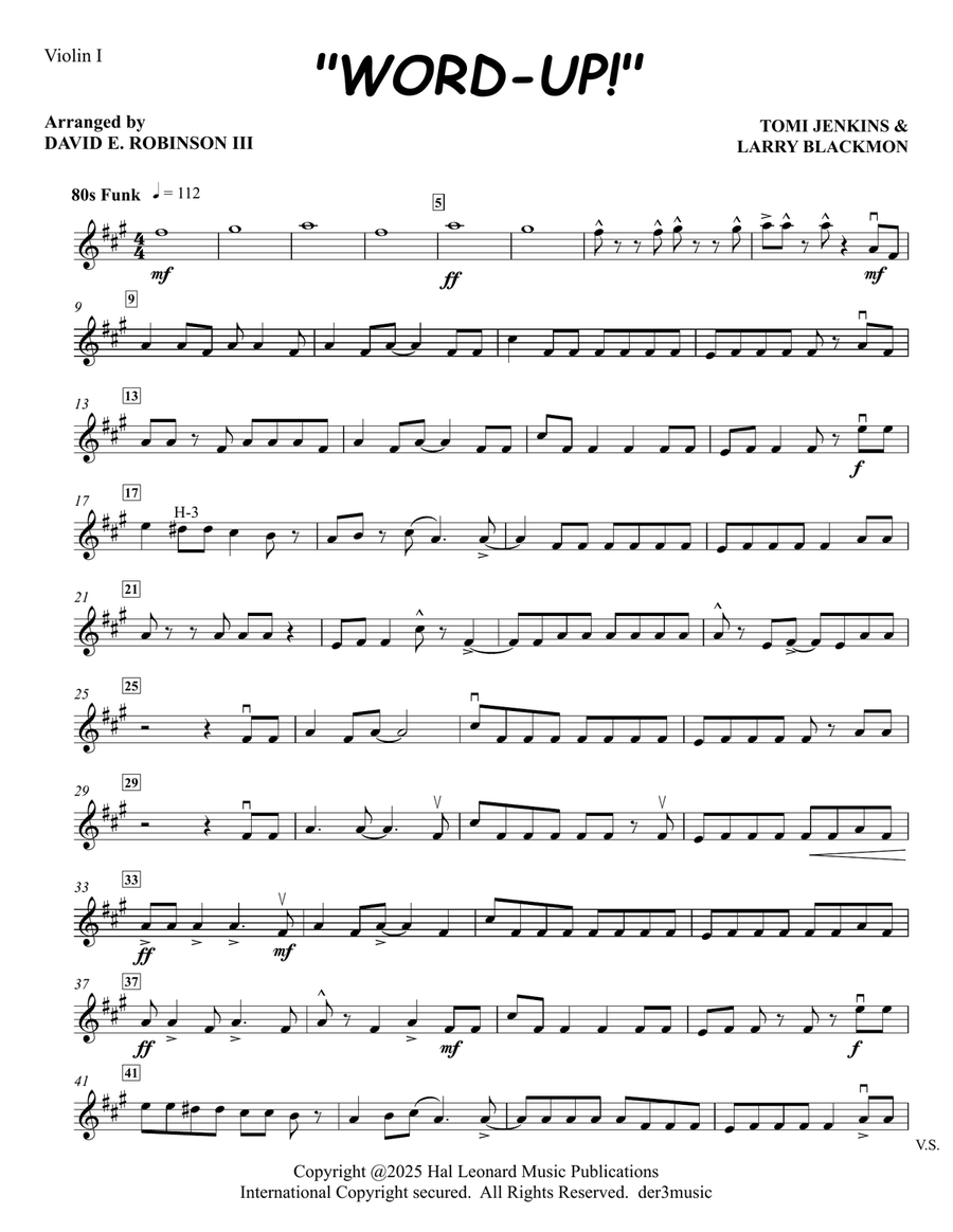 Word Up String Orchestra scores gallery preview page 1