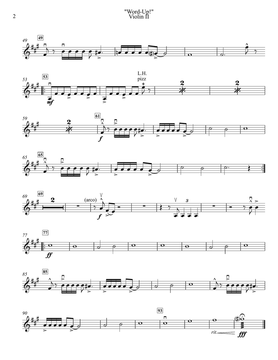 Word Up String Orchestra scores gallery preview page 4