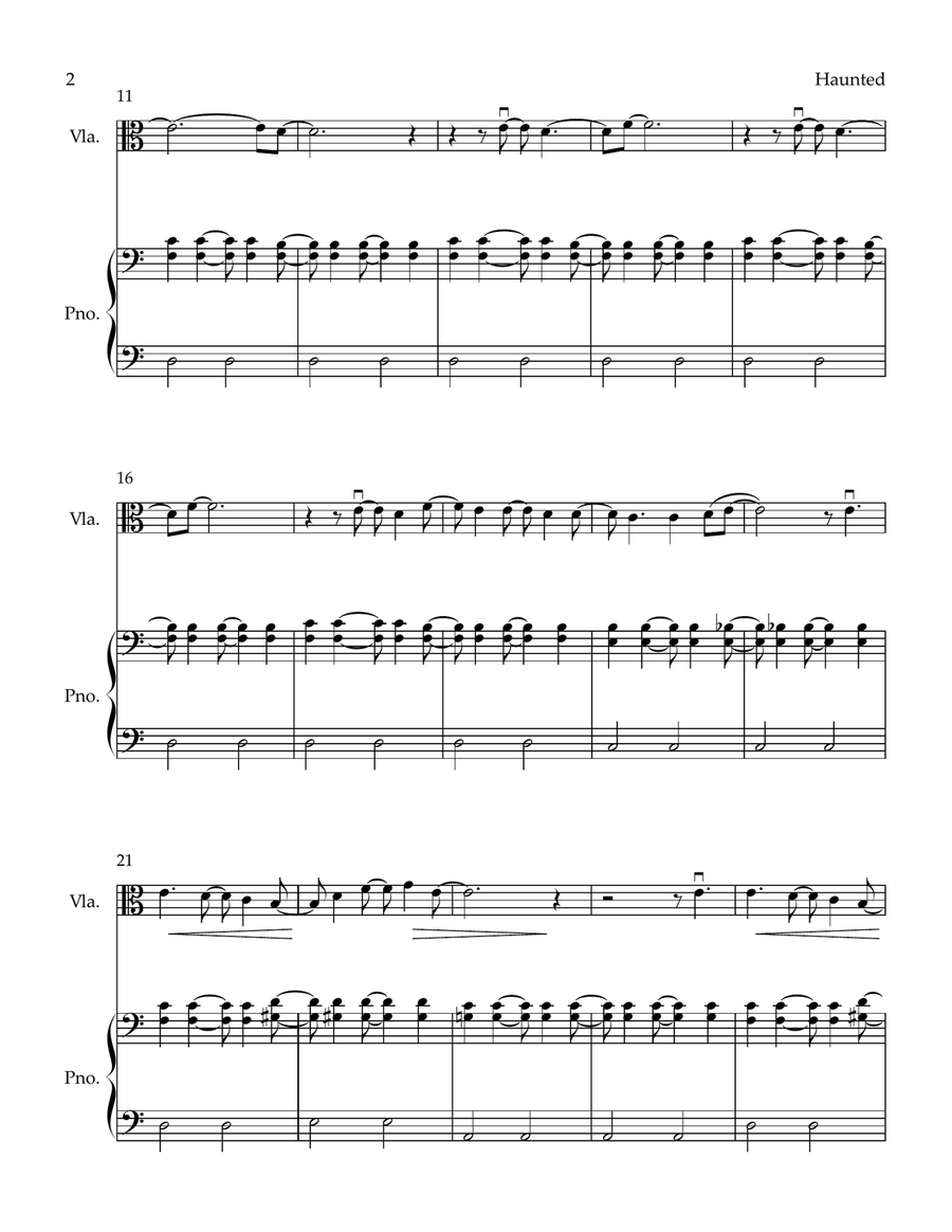 Haunted Viola scores gallery preview page 2