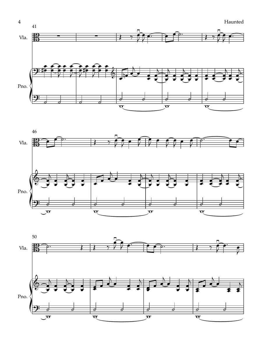 Haunted Viola scores gallery preview page 4