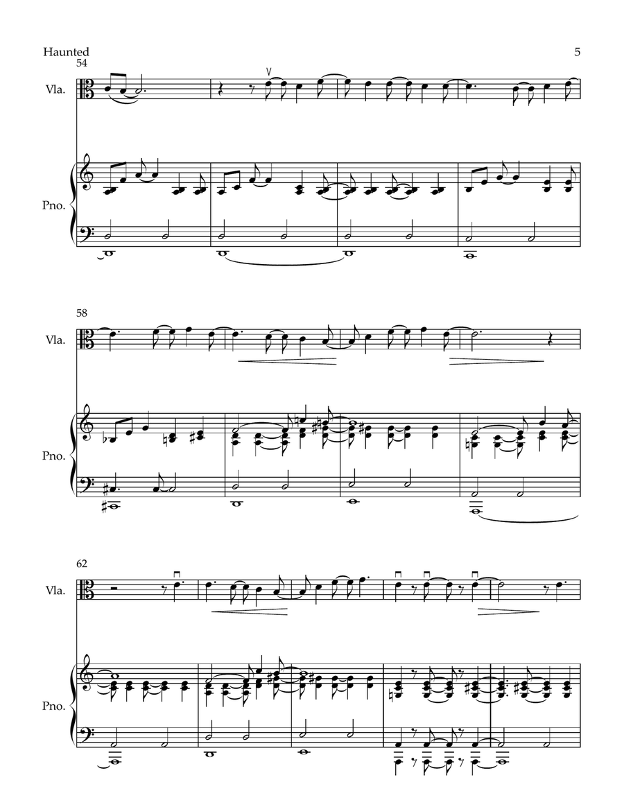 Haunted Viola scores gallery preview page 5