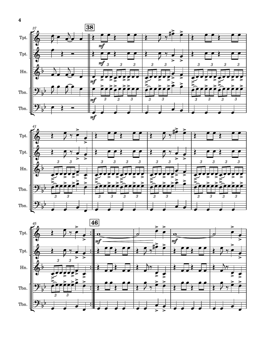 Call Me Brass Quartet scores gallery preview page 5