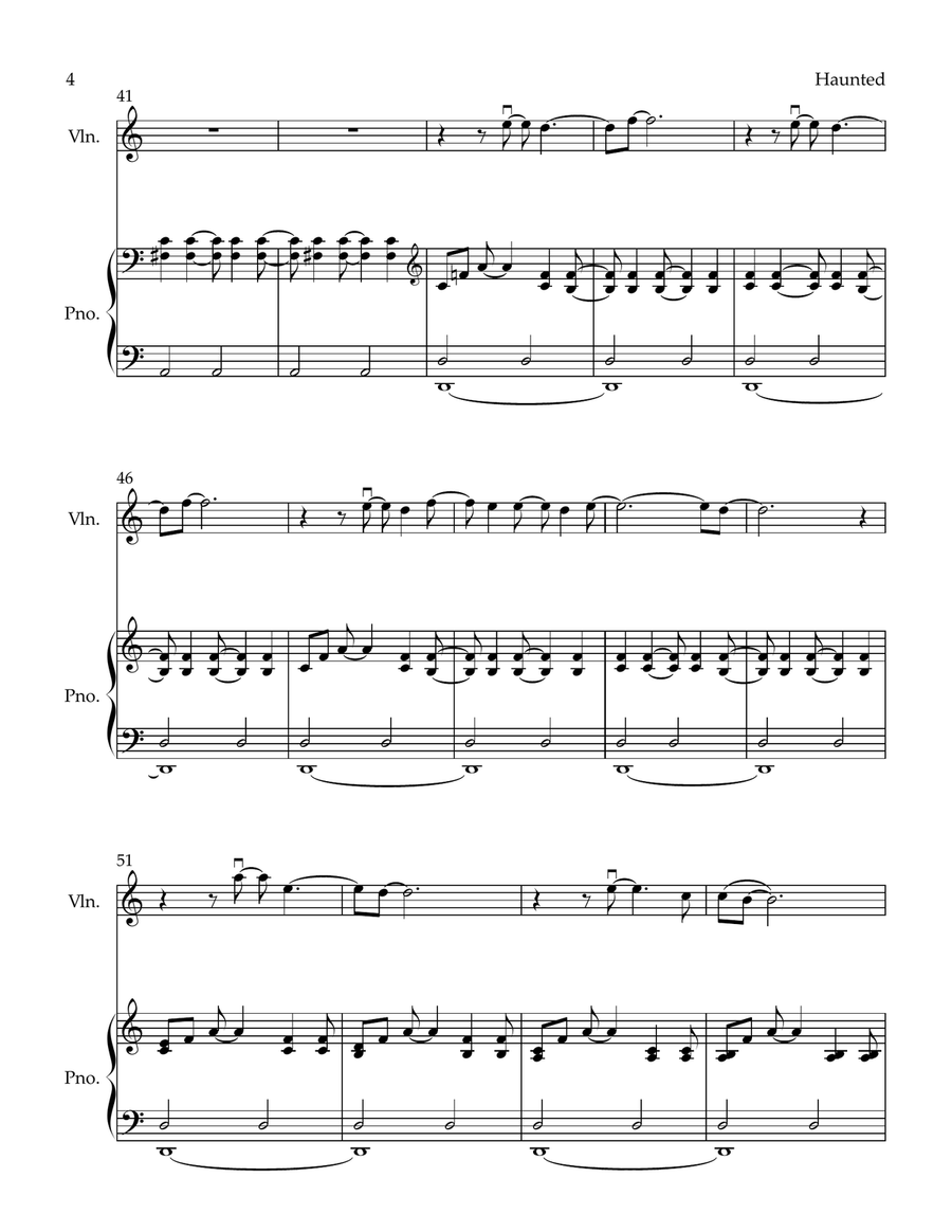 Haunted Violin Solo scores gallery preview page 4