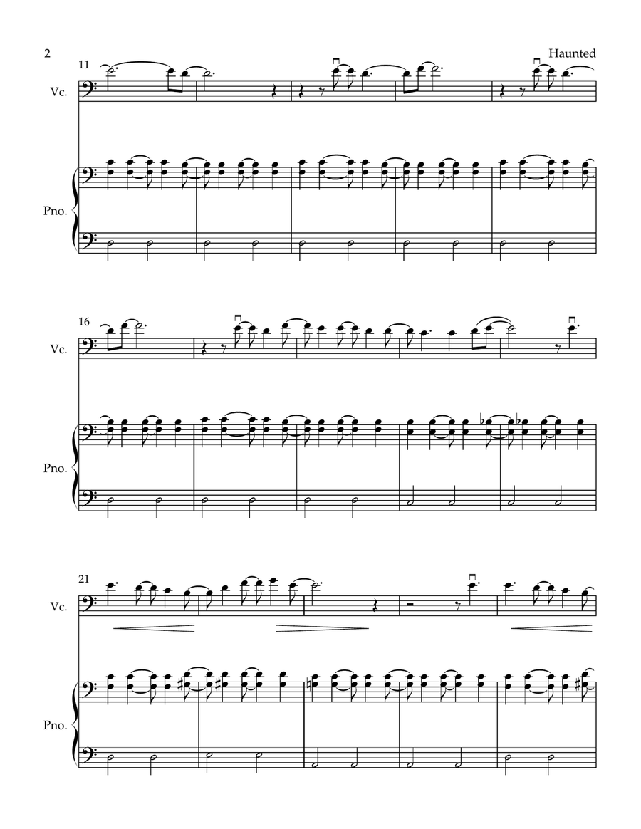 Haunted Piano scores gallery preview page 2