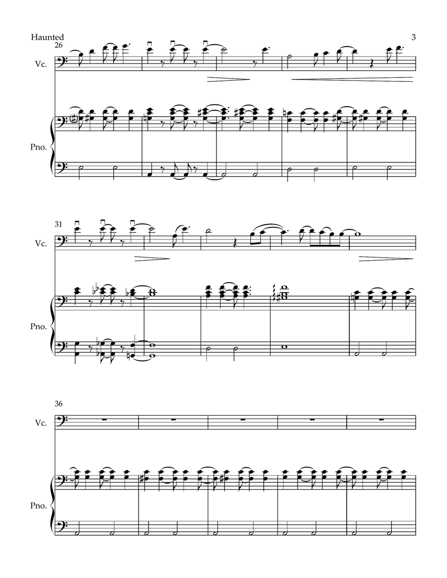 Haunted Piano scores gallery preview page 3
