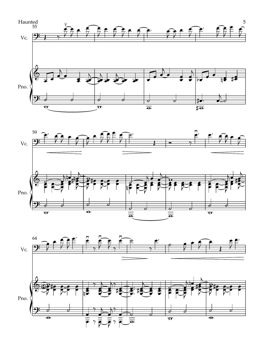 Haunted Piano scores gallery preview page 5