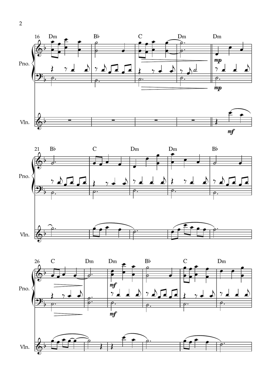 My Love Violin Solo scores gallery preview page 2