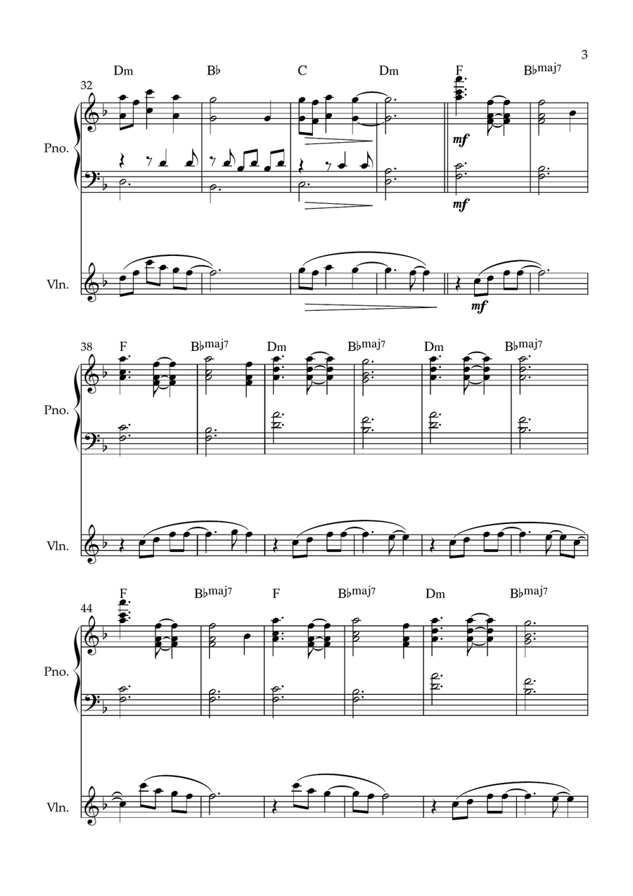 My Love Violin Solo scores gallery preview page 3