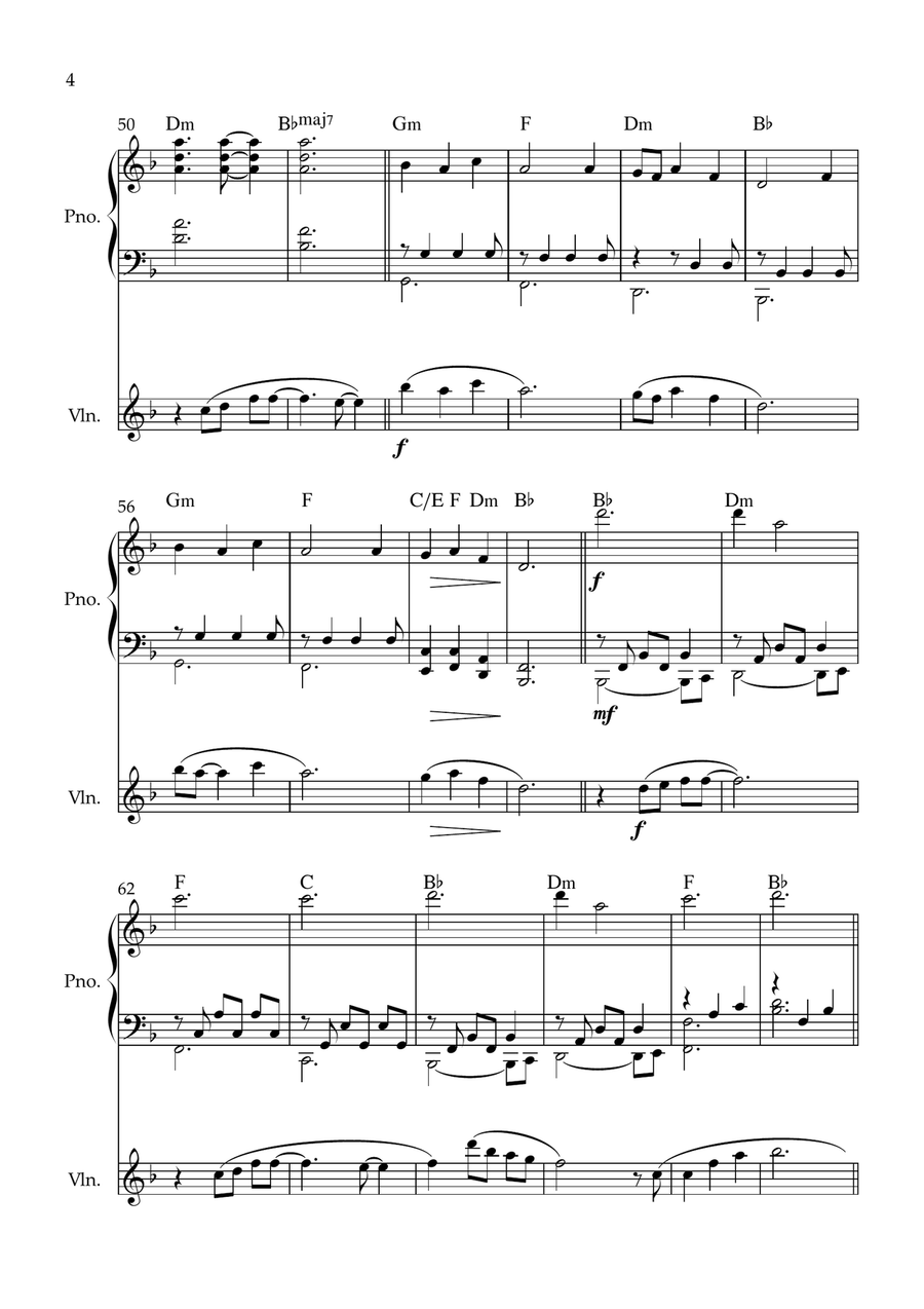 My Love Violin Solo scores gallery preview page 4