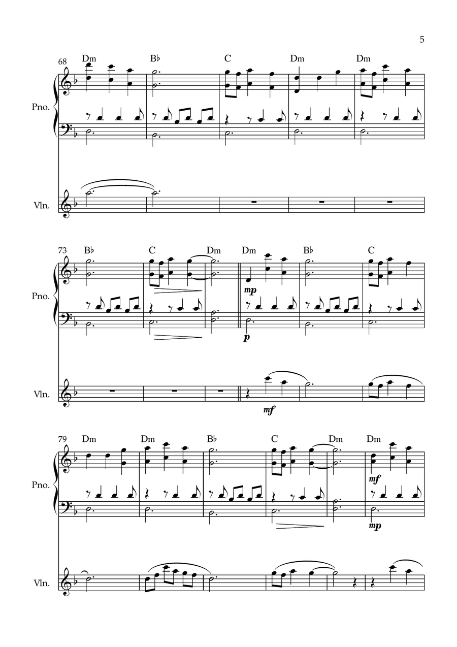 My Love Violin Solo scores gallery preview page 5