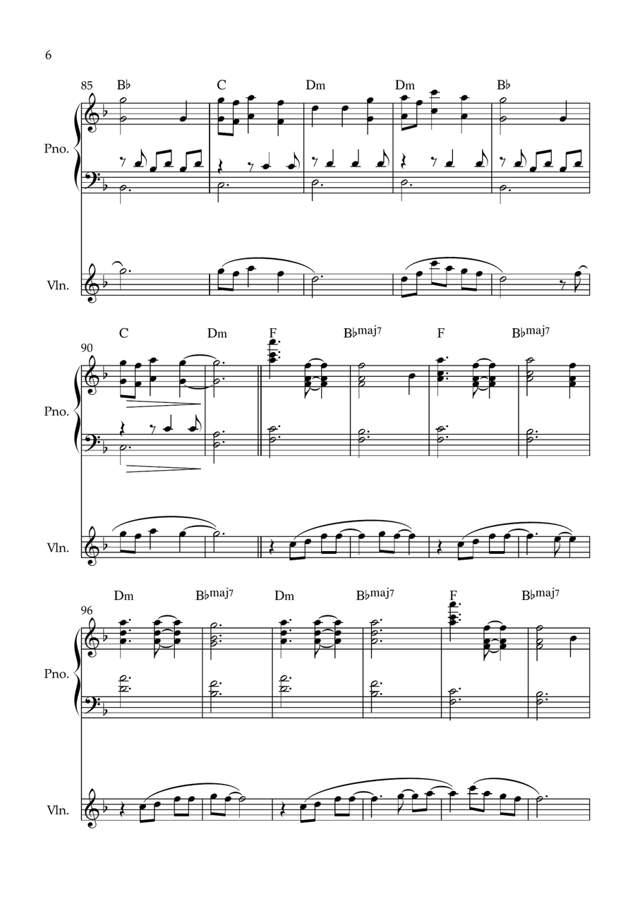 My Love Violin Solo scores gallery preview page 6