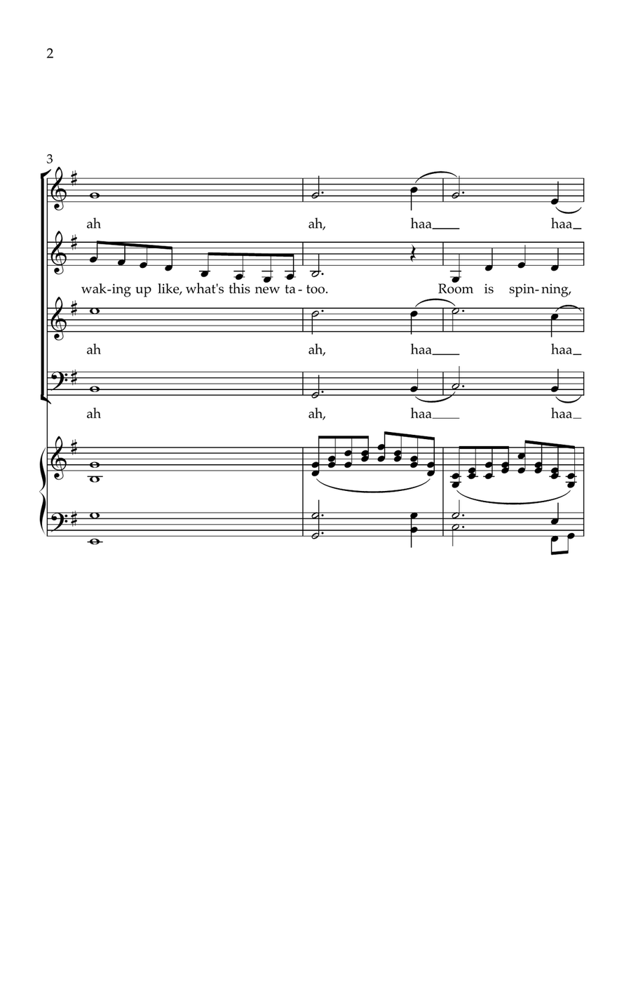 What The Hell Just Happened 4-Part scores gallery preview page 2
