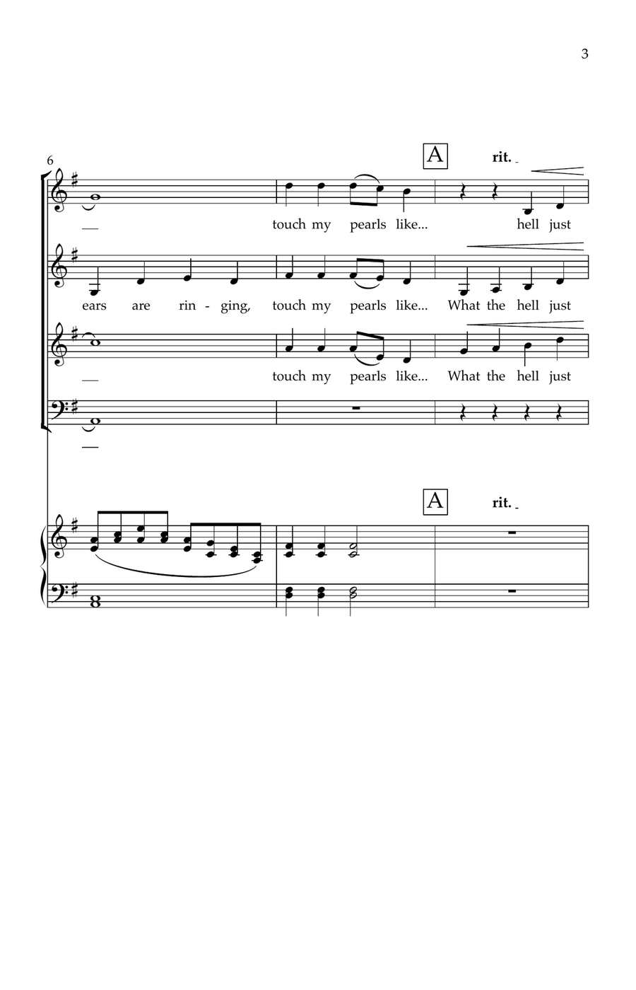 What The Hell Just Happened 4-Part scores gallery preview page 3