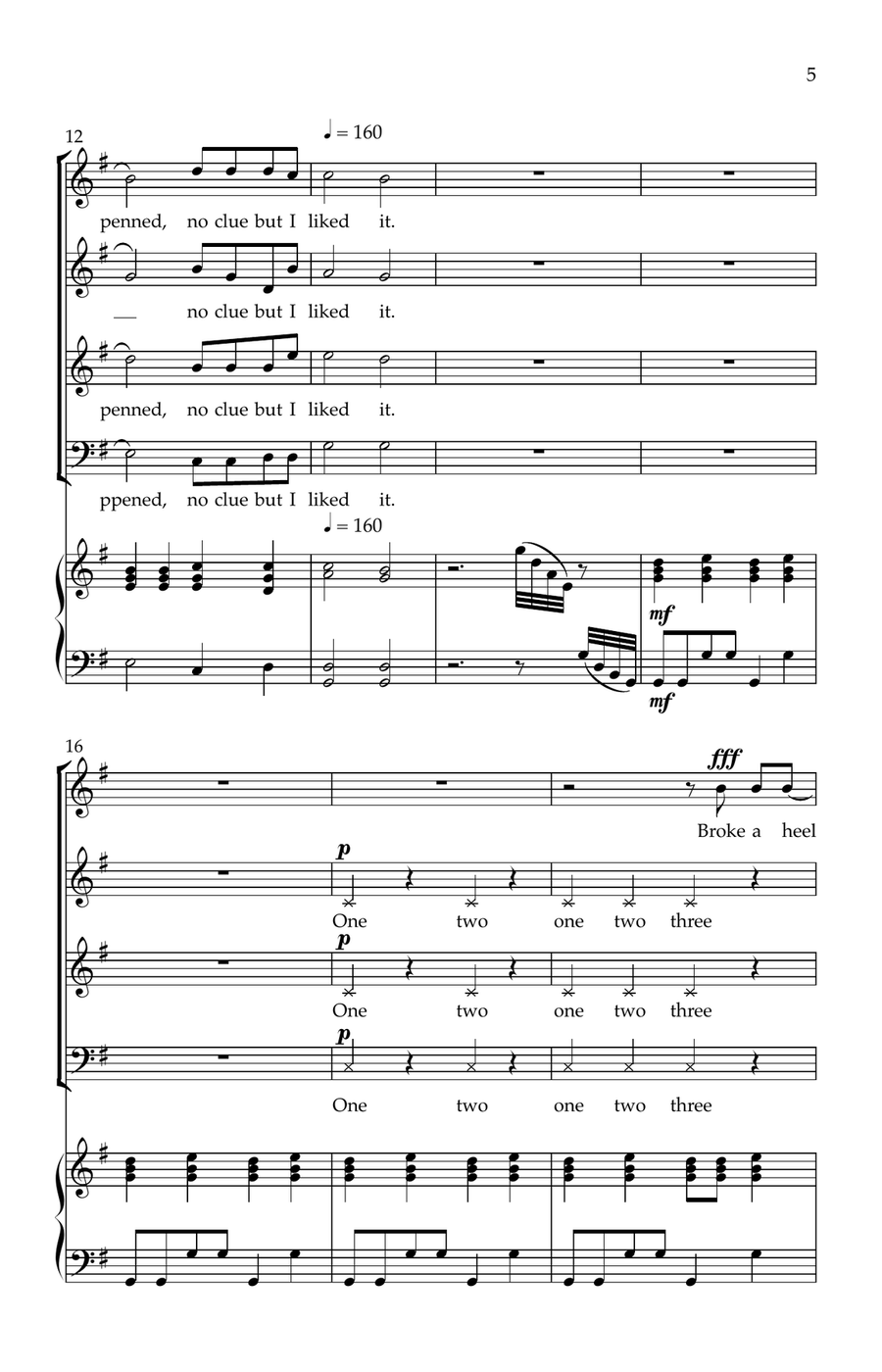 What The Hell Just Happened 4-Part scores gallery preview page 5