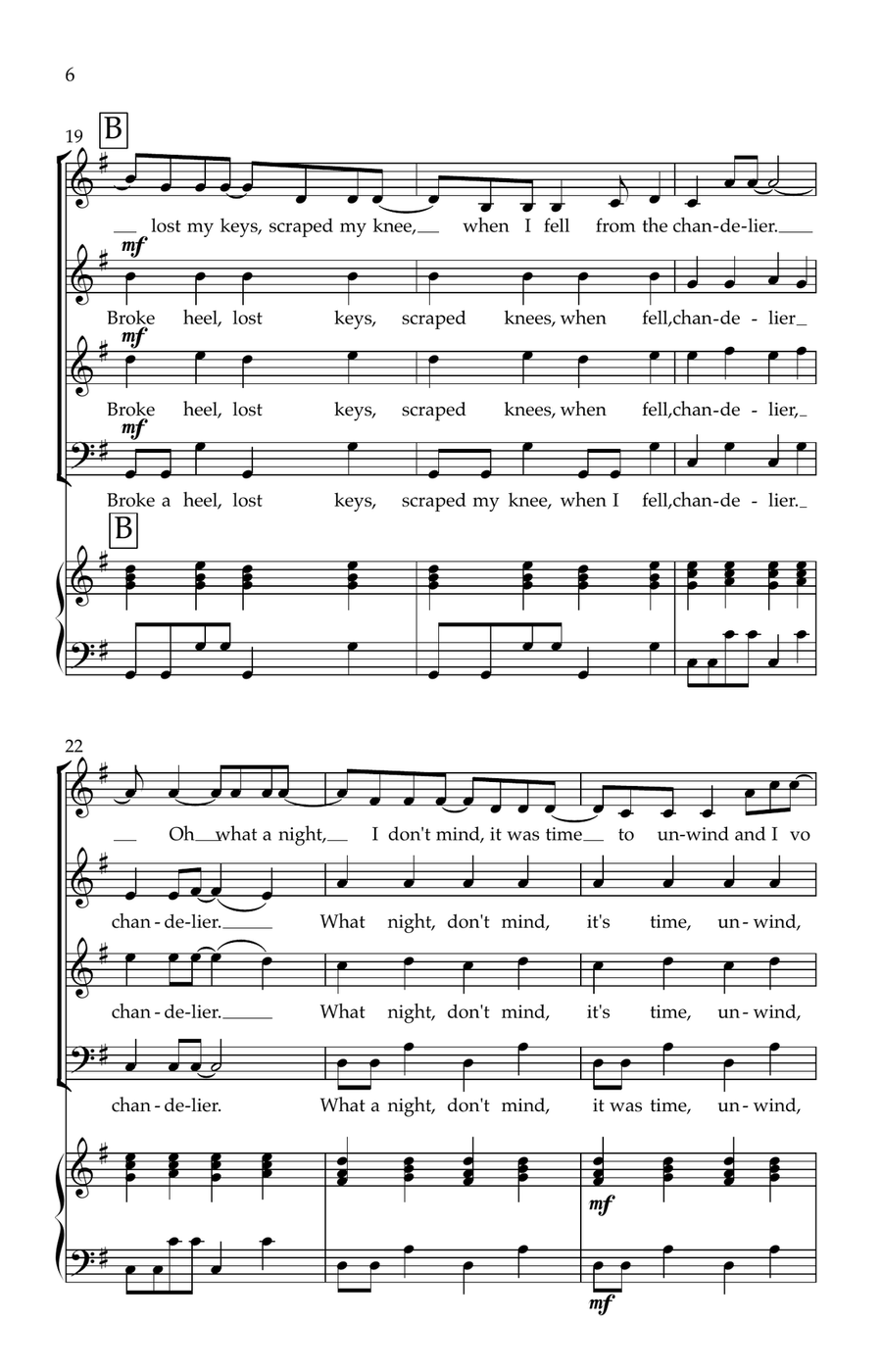 What The Hell Just Happened 4-Part scores gallery preview page 6