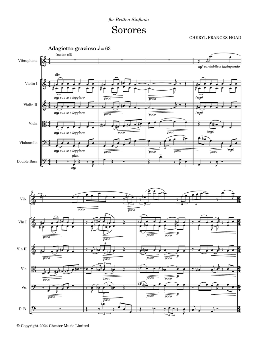Sorores - Full Score Sorores - Full Score Cello scores gallery preview page 1