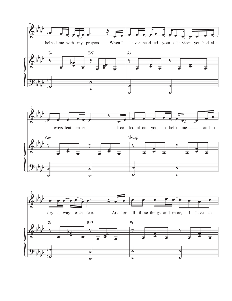 Momma (Vocal solo) Momma (Vocal solo) Piano, Vocal scores gallery preview page 2