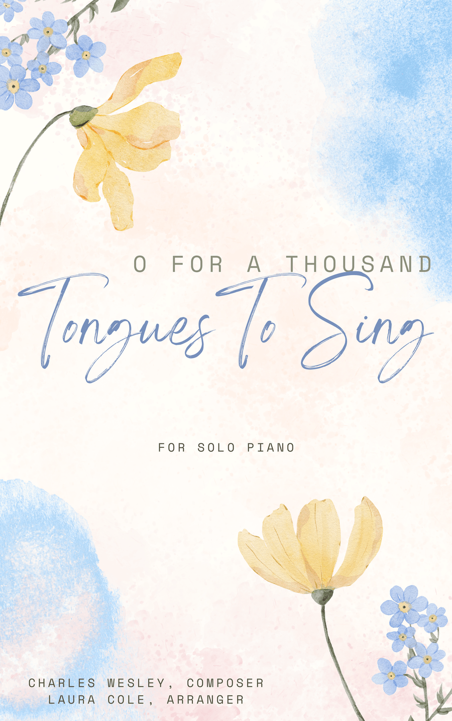 O, For A Thousand Tongues To Sing Piano Solo scores gallery preview page 1