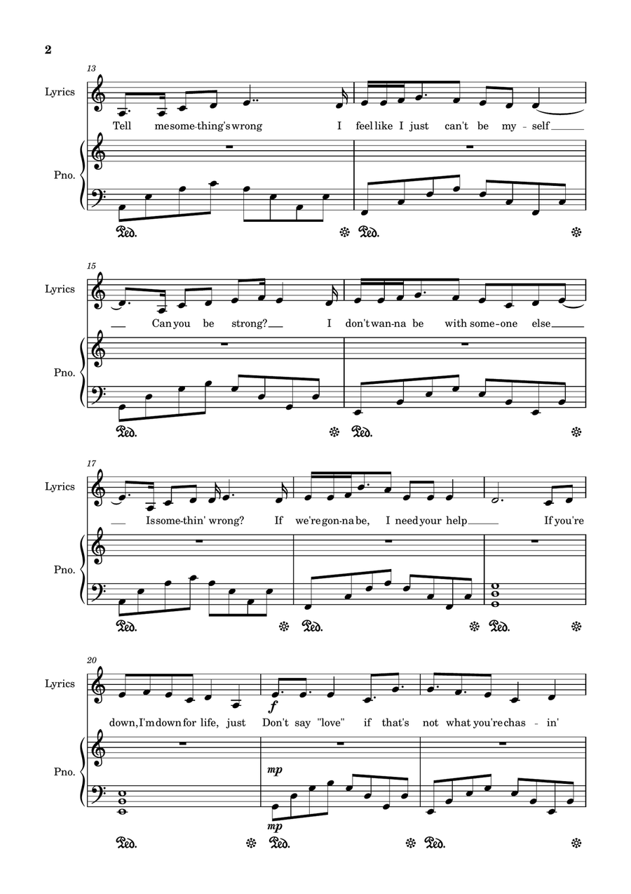 Don't Say Love Don't Say Love Piano Duet scores gallery preview page 2