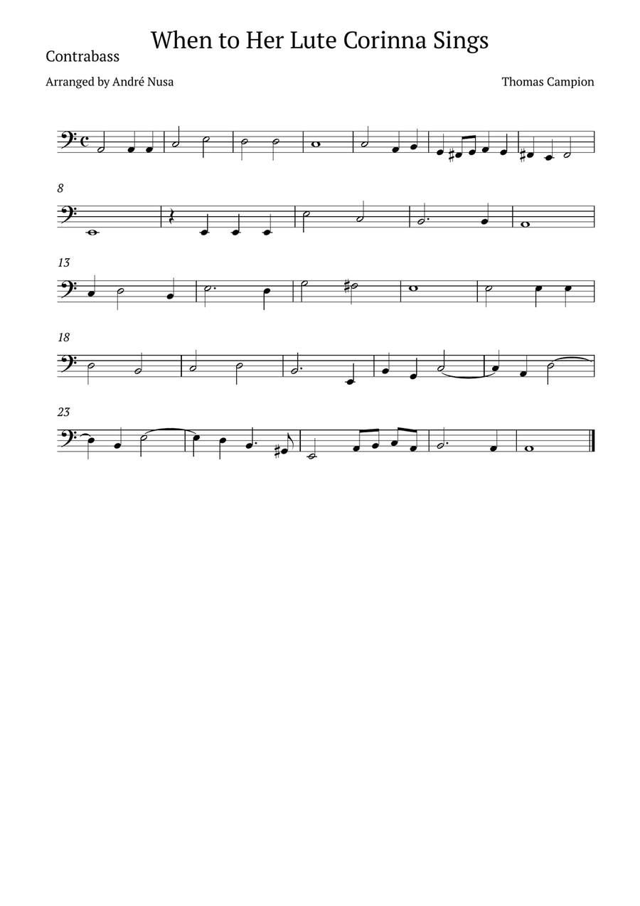 When to Her Lute Corinna Sings String Duet scores gallery preview page 3