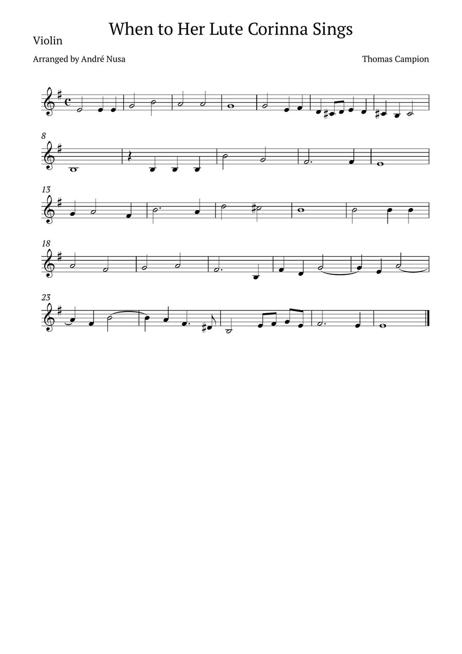 When to Her Lute Corinna Sings String Duet scores gallery preview page 3