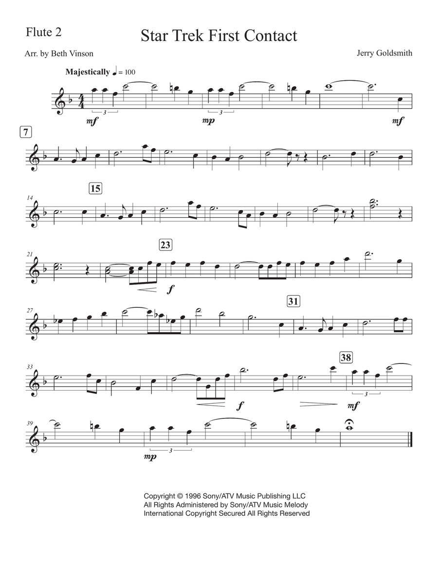 Star Trek(R) First Contact Woodwind Ensemble scores gallery preview page 5