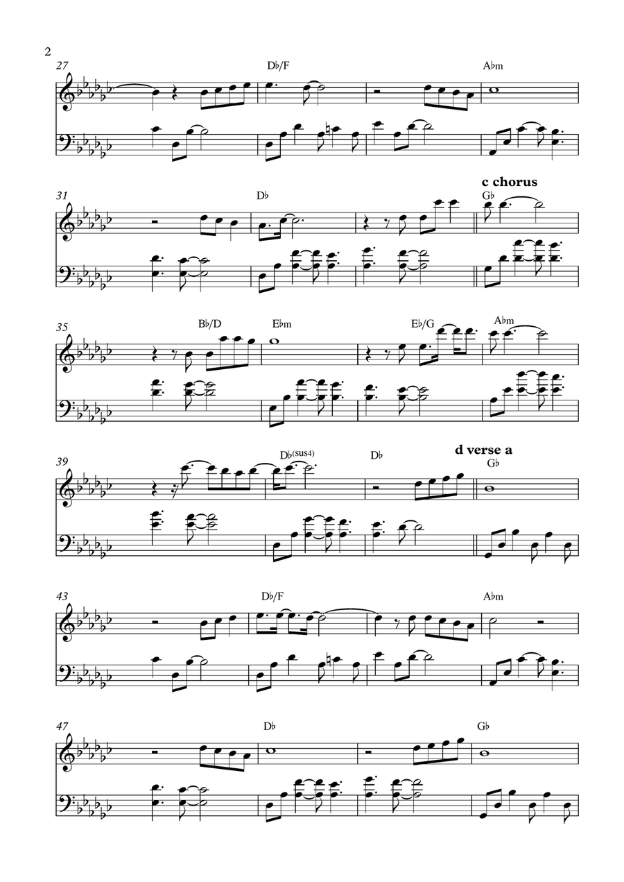 The Winner Takes It All Piano Solo scores gallery preview page 2