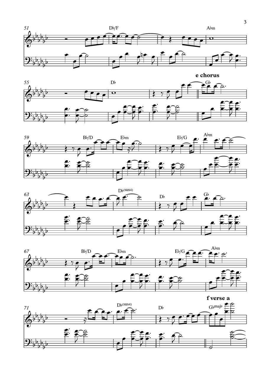 The Winner Takes It All Piano Solo scores gallery preview page 3