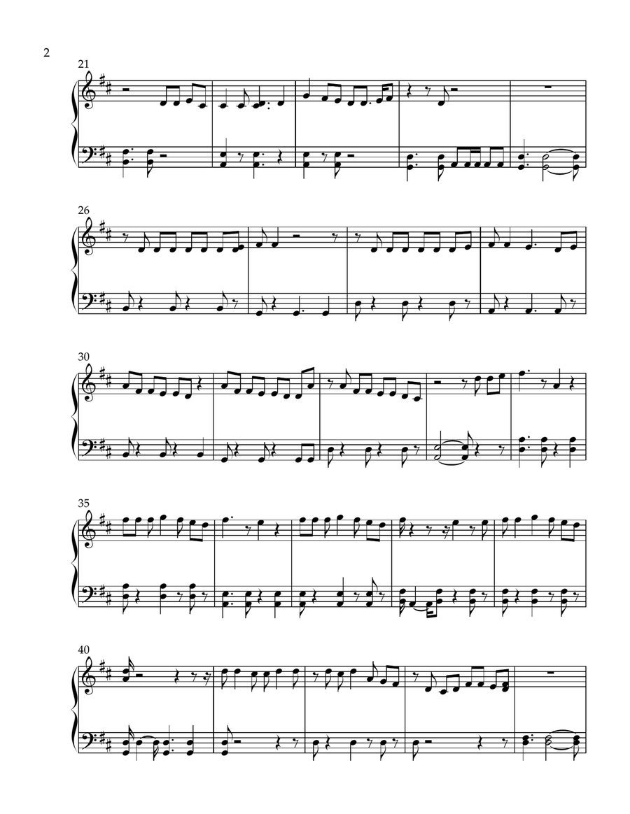 Photograph Photograph Easy Piano scores gallery preview page 2