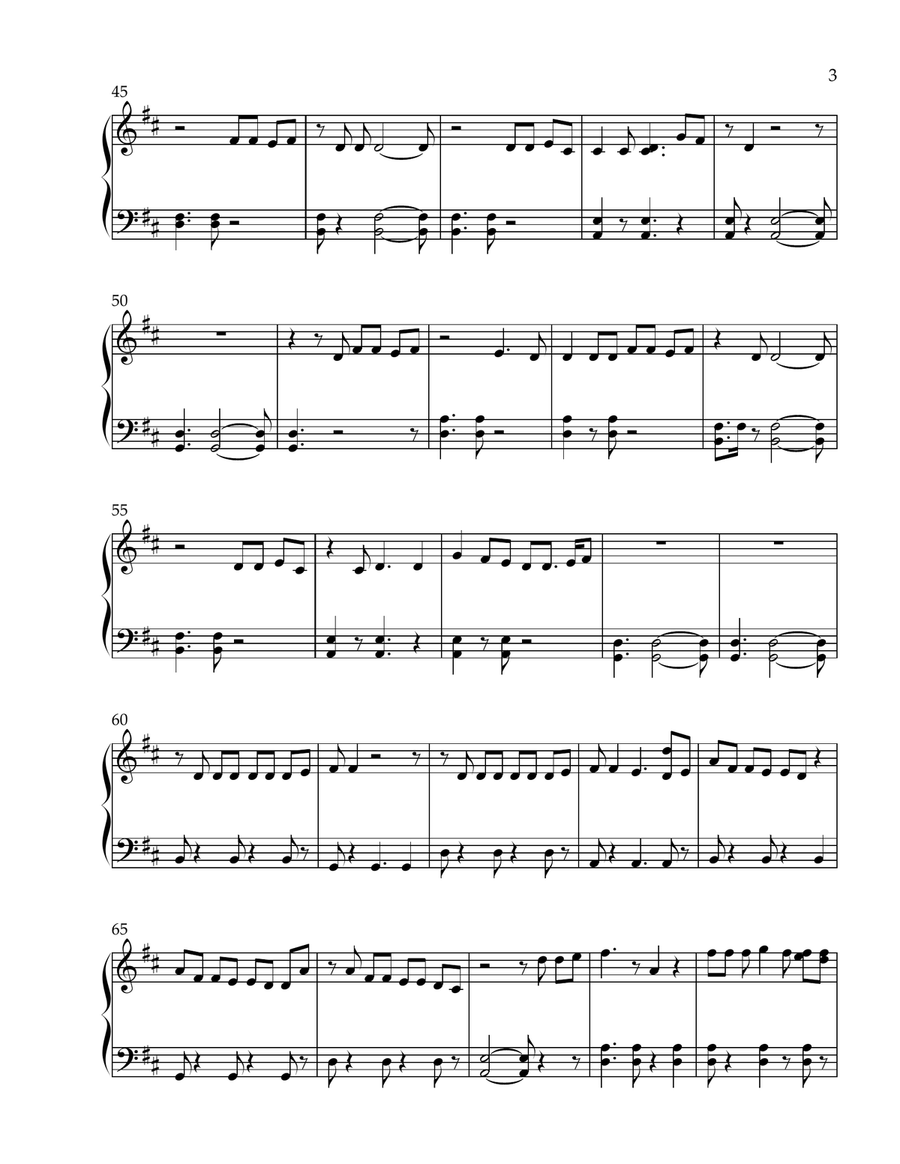 Photograph Photograph Easy Piano scores gallery preview page 3