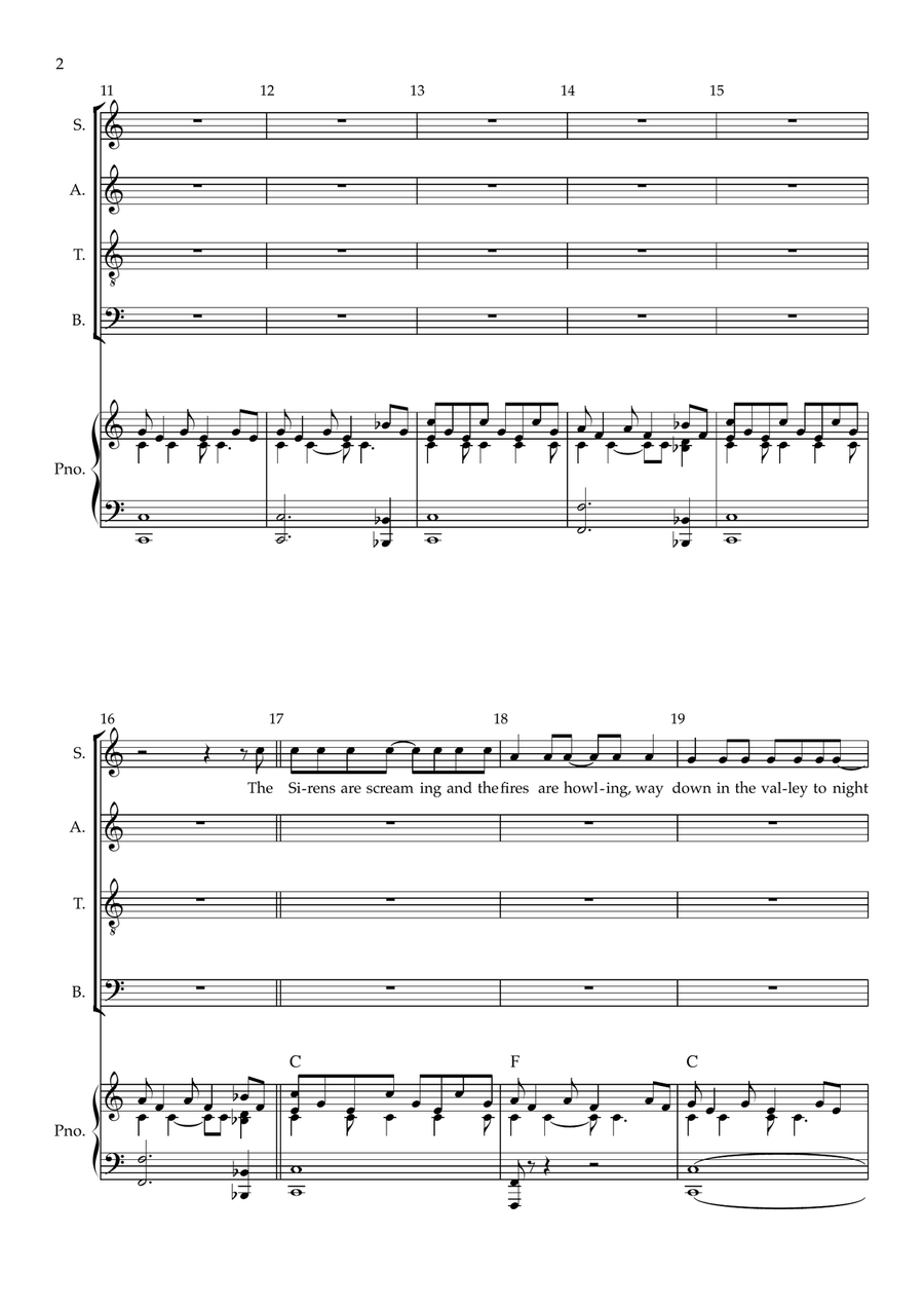 Bat Out Of Hell Bat Out Of Hell 4-Part scores gallery preview page 2