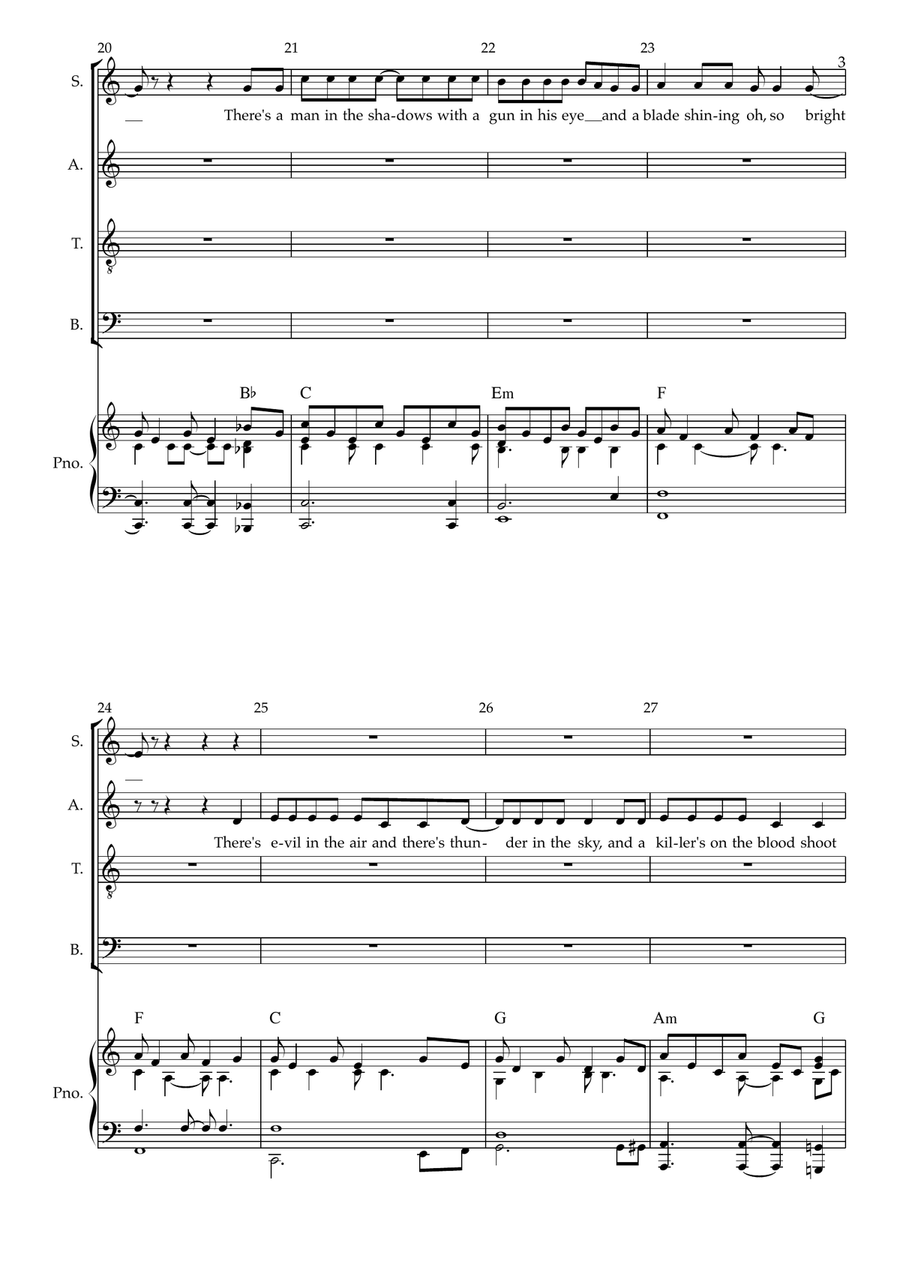 Bat Out Of Hell Bat Out Of Hell 4-Part scores gallery preview page 3