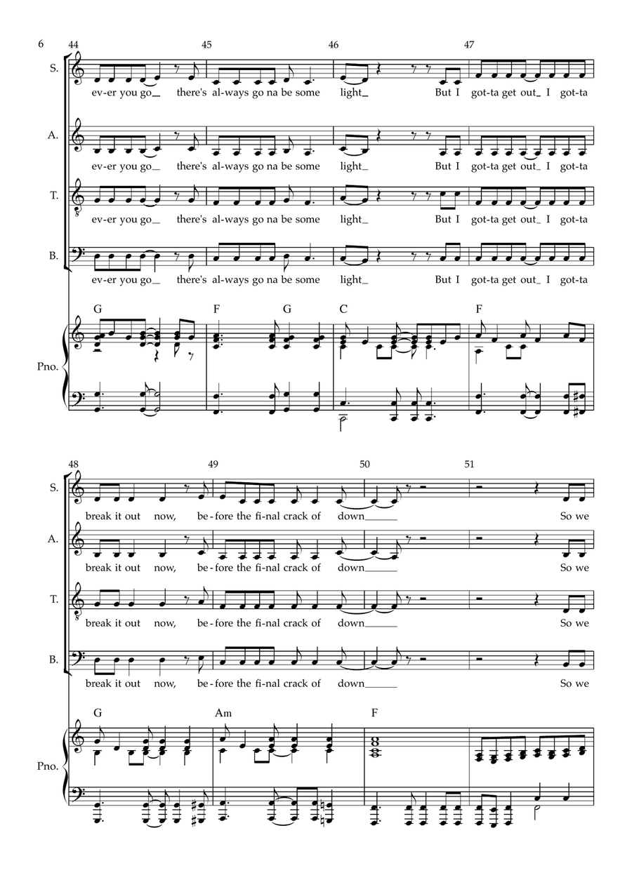 Bat Out Of Hell Bat Out Of Hell 4-Part scores gallery preview page 6