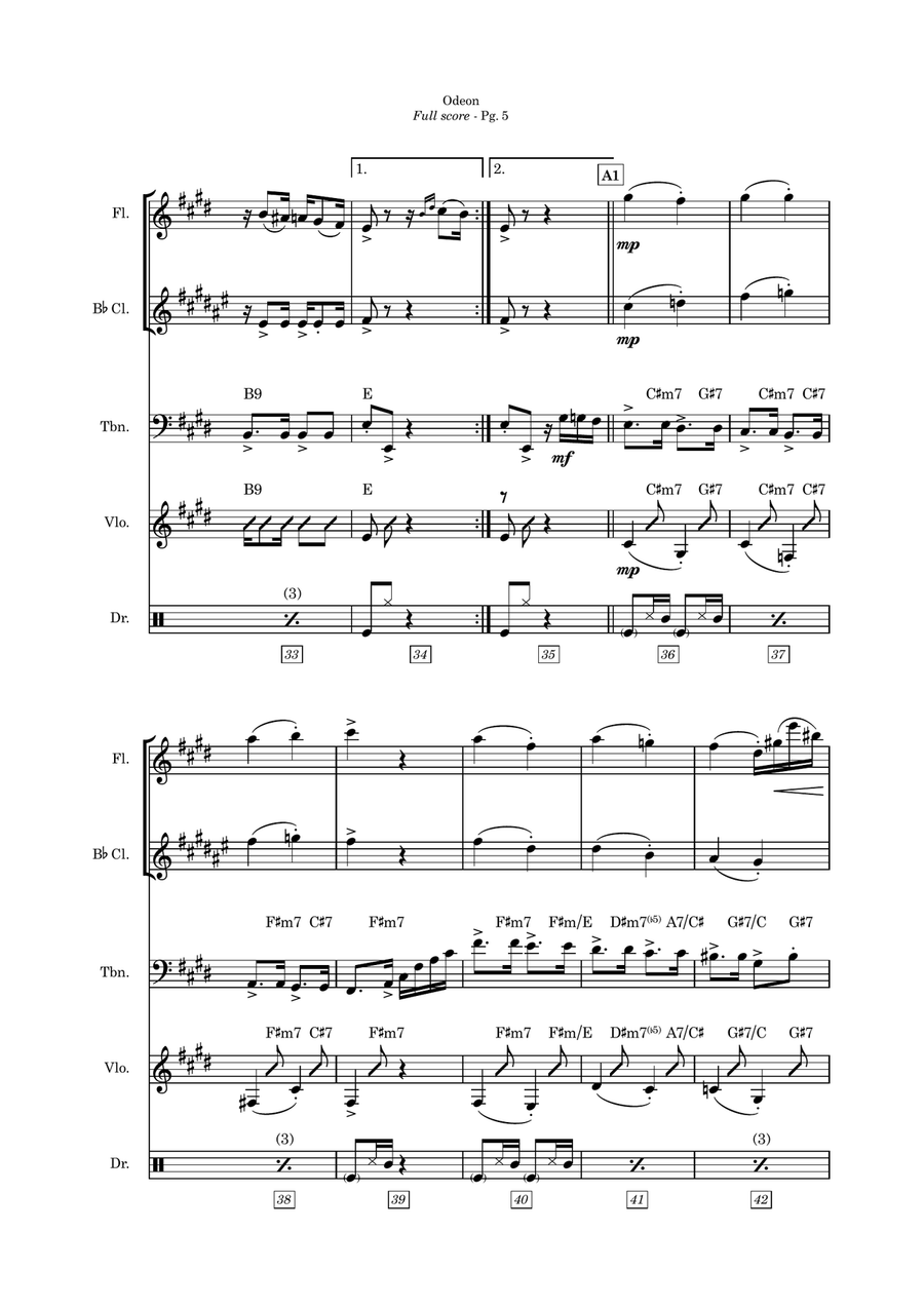 Odeon Odeon Small Ensemble scores gallery preview page 5