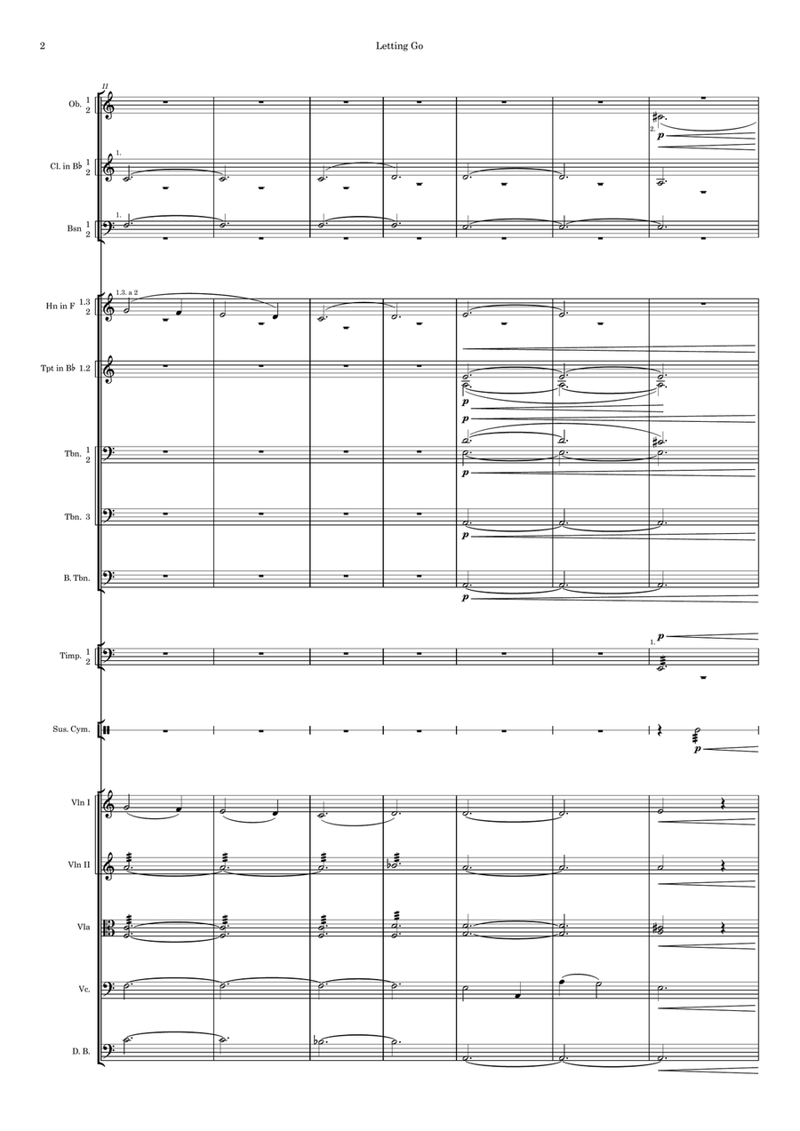 Letting Go Letting Go Full Orchestra scores gallery preview page 2