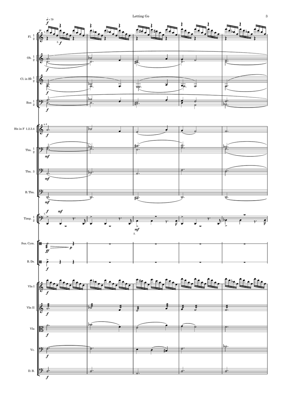 Letting Go Letting Go Full Orchestra scores gallery preview page 3