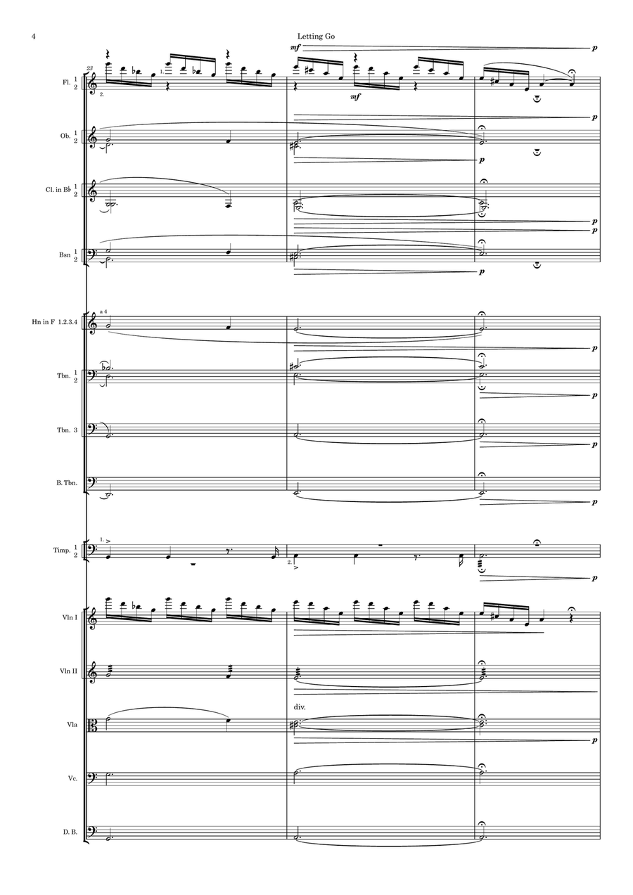 Letting Go Letting Go Full Orchestra scores gallery preview page 4