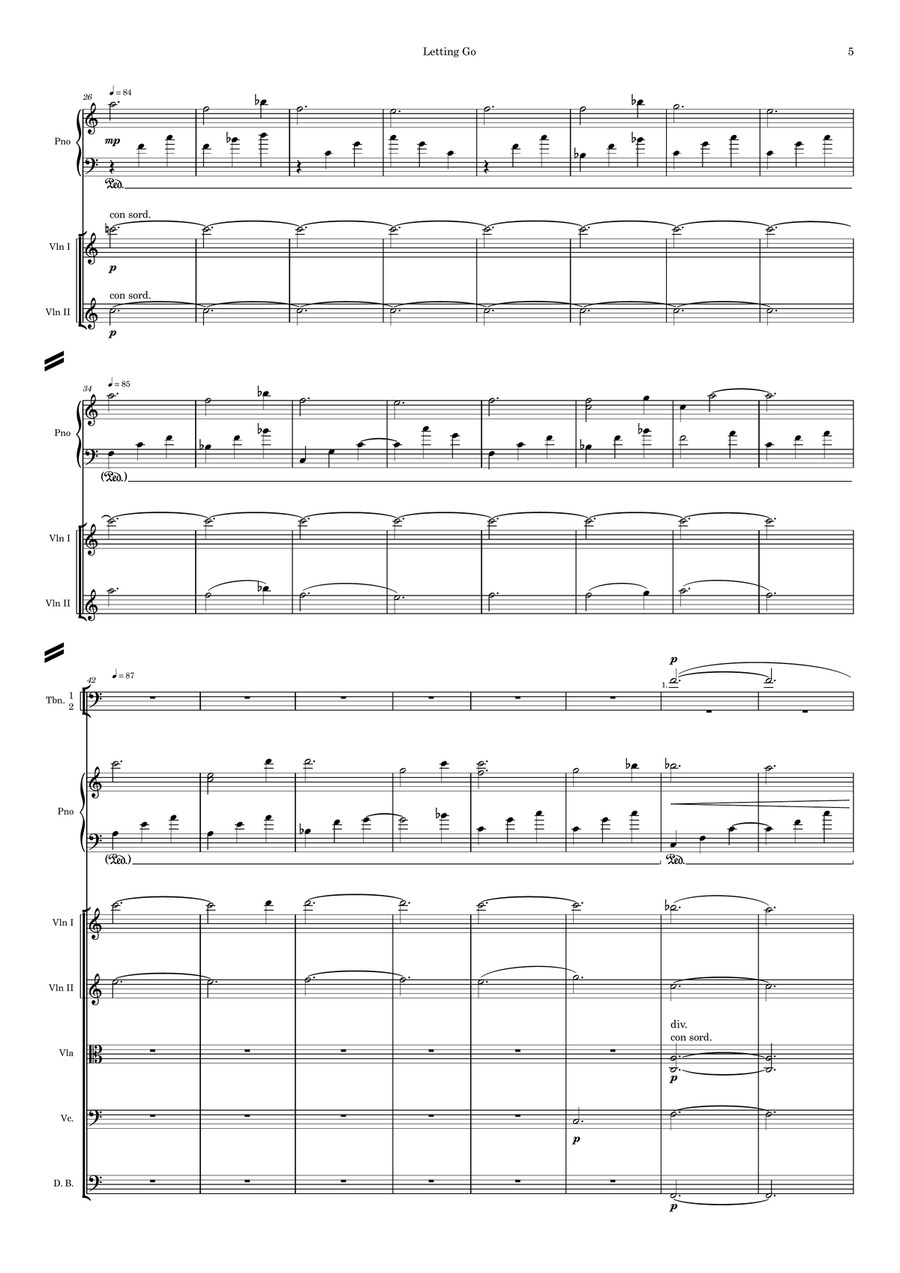 Letting Go Letting Go Full Orchestra scores gallery preview page 5