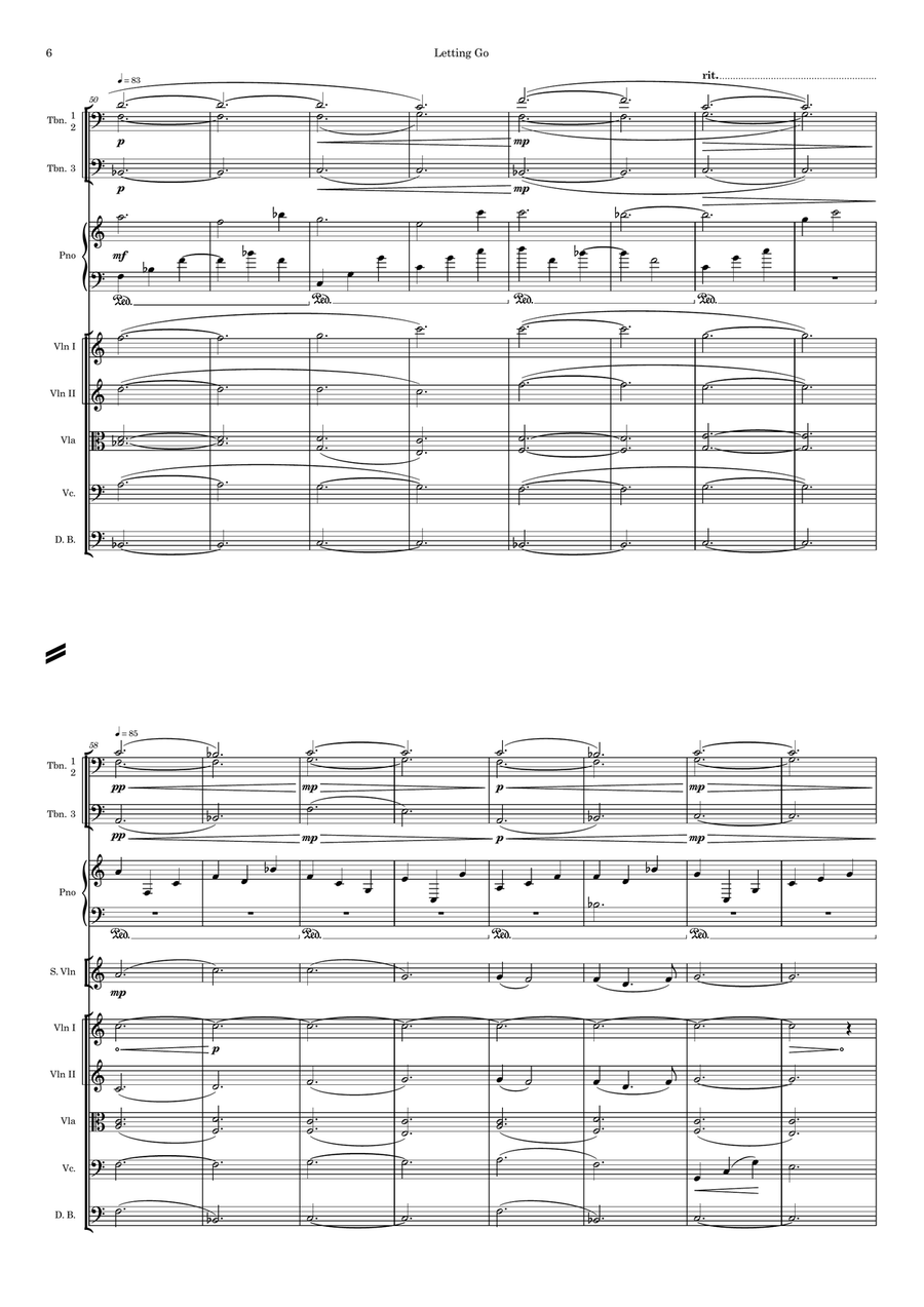 Letting Go Letting Go Full Orchestra scores gallery preview page 6